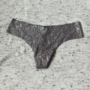 Victoria’s Secret Grey Silver Glitter Thong